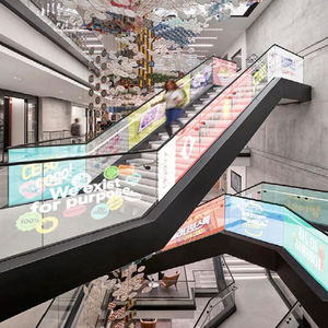 สติกเกอร์หน้าจอ LED ใสคริสตัลใสมีกาวในตัวมีความยืดหยุ่นสูงสำหรับพาร์ติชันกระจกสำหรับห้างสรรพสินค้าแบบไดนามิก - Product Image 4