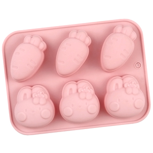 <b>Baking</b> Factory Stock 6 Rabbit and Radish Shape <b>Silicone</b> Cake Mold <b>Silicone</b> Candle Mold Soap Making Molds Pudding Cake Resin - Product Image 3