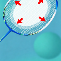 Raqueta de Bádminton de Fibra de Carbono Ultra Resistente Superior 4U, Marco Ligero de PU, Diseño de Eje Delgado con Junta en T Integrada