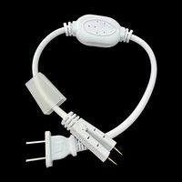 Haute précision en plastique 220V pont redresseur deux fils étanche LED bande lumière accessoires 2Pin prise éclairage accessoires
