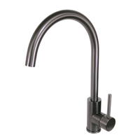 Robinet de cuisine ZOYUE en acier inoxydable 304 finition dorée, à poser sur plan, eau chaude et froide, col de cygne, vente en gros usine