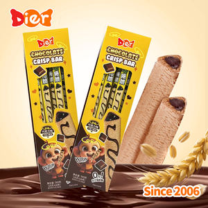 Bonbons Vente en gros Marque privée Personnalisée Exotique Snack Grain Alimentaire Triangle Crisp Biscuit Barre de biscuits fourrée à la confiture de chocolat/fraises - Product Image 4