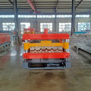 IBR Trapezoidal Roof Sheet Roll Forming Machine Motor-Bearing-Gear Core Machinery Roofing Tile Building Material Cutting