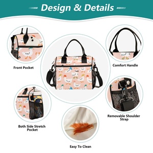 Sac à déjeuner réutilisable imperméable personnalisé avec logo, grand sac fourre-tout pour le travail, le pique-nique, la randonnée, prix avantageux - Product Image 3