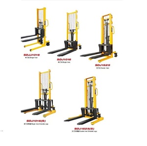 पोर्टेबल मैनुअल फोर्कलिफ्ट 1-2 टन 0.5-3 मीटर हाइड्रोलिक लिफ्टर स्टेकर - Product Image 3