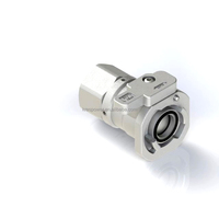 KRES FF9-25-P Robinet à boisseau sphérique à double interverrouillage à débit complet raccord rapide utilisé dans le refroidissement liquide des centres de données pour la distribution de fluides