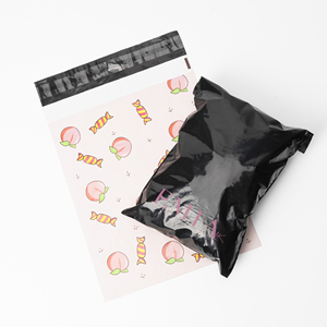 Bolsa personalizada De plástico para embalaje De ropa, Bolsa De Correo De poliéster rosa con mango, OEM - Product Image 4