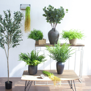 ของตกแต่งบ้าน ต้นไม้ประดิษฐ์ ใบ<span class=keywords><strong>เฟิร์น</strong></span>ยางนิ่มหลายกิ่ง ของตกแต่งดอกไม้ DIY ขายส่งต้นไม้ประดิษฐ์ - Product Image 3