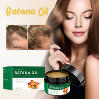 Beurre d'huile de Batana biologique pur et brut en vrac de Chine/Guatemala avec huile d'argan, antipelliculaire, réparation naturelle des cheveux et prévention de la chute