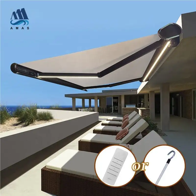 hot sale Cassette Retractable Awning window awning canopy for carport awning outdoor motorised roof shades
