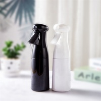 Petite bouteille pulvérisateur à pompe continue en plastique PET vide pour nettoyant visage, usage cosmétique en salon, avec logo personnalisé