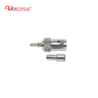 75ohm Q9 BNC-K-1.5 Femelle BNC Jack Fenêtre Ouverte Sertissage RG179 RG179D Slim HD 3G Sdi RF Coaxial Pigtail Câble Connecteur Laiton
