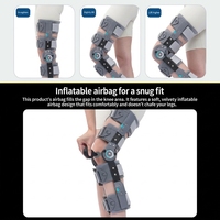 Attelle de genou articulée en aluminium avec réglage de l'extension et de la flexion, support orthopédique pour fixation du genou, récupération post-chirurgicale