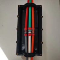 Ukuran 40mm Optimal tabung telekomunikasi bawah tanah FTTH kabel serat optik penutupan distribusi saluran mikro