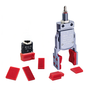 Pinza para moldes Sprue Gripper Mini-A/B/C/D/E de aleación de aluminio con almohadilla de silicona para robot de moldeo por inyección - Product Image 1