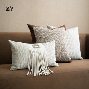 Yuanhee đơn giản mềm Nhà gối trường hợp thích hợp cho mẫu phòng cửa hàng trưng bày sofa trang trí gối trường hợp Cushion Cover - Product Image 5
