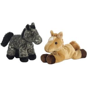 Giocattolo di peluche 2022 personalizzato per cavalli nuovi animali da fattoria imbottiti in cotone PP con imbottitura ricamata con fodera in rete confezionata per OPP Bag - Product Image 1