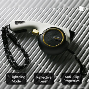 Lefamcare 4M mở rộng dẫn chó Dây Xích Nylon vật liệu cao su đa chức năng nút chuyển đổi đèn pin ánh sáng liên tục chế độ nhấp nháy - Product Image 4