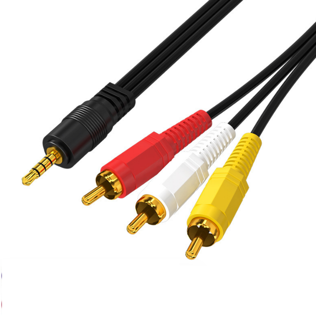 1.5m 3.5mm Trrs Plug to 3 Rca Male Adapter Cable
