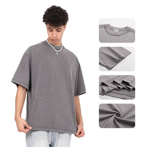 Camiseta Extra Grande de Alta Calidad para Hombre, Personalizada con Lavado Ácido, Gráfico, 100% Algodón Pesado, Impresión Digital Grande, Camiseta DTG - Product Image 2