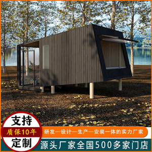 Cabaña de Verano Moderna de Madera para Exteriores, Fácil de Montar, Refugio para Acampar, Estructura de Madera Tratada a Presión Natural - Product Image 2