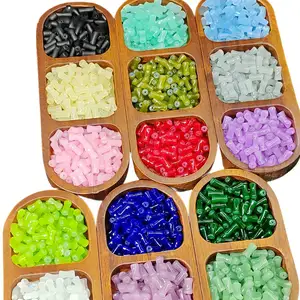 6x12mm bambou tube perles imitation Jade verre perle bricolage pour la fabrication de bijoux bracelet colliers usine en gros perles en vrac