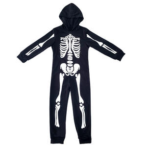 Halloween One-Piece Skeleton Hooded Cosplay Costume for Children White Glow-In-The-Dark Ghost <strong>Outfit</strong> Cross-Border Suits Echo TV - Product Image 5