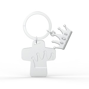 Hebilla de llave de corona cruzada de aleación de Zinc, Popular, para decoración de vacaciones, regalo - Product Image 3