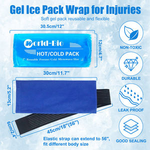 Pak es Gel dapat dipakai ulang biru Headband sakit kepala dan sakit kepala penghilang ketegangan migrain paket es - Product Image 2