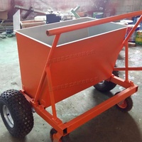 Épandeur de sable manuel compact pour l'entretien des terrains de sport et des pelouses