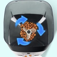 Distributeur automatique intelligent pour chats et chiens HASHI, en plastique, 5L, avec minuterie, dosage quantitatif, anti-gaspillage, vidéo, pour intérieur