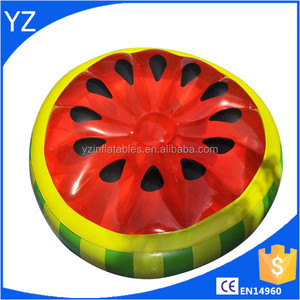 ¡ Caliente! Natación línea sandía rebanada isla inflable balsa - Product Image 1
