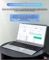 Ordinateur portable professionnel 14 pouces le plus vendu 2025 avec processeur Intel N3350, SSD 1 To, écran IPS, caméra, prise CN, double ventilateur de refroidissement