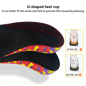 Sol Dalam Sepatu Penyangga Lengkung Kaki Ortopedi EVA Memory Foam Peredam Guncangan untuk Plantar Fasciitis, Kaki Rata, dan Pereda Nyeri - Product Image 5