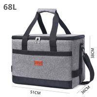 Nouveau sac isotherme pliable de grande capacité de 68l pour le Camping et la plage, boîte Portable de voyage, sacs isolés pour pique-nique et déjeuner