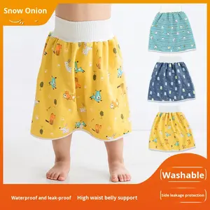 ROXGOCT Culotte d'apprentissage de la propreté imprimée pour bébé, en coton, absorbante, imperméable, anti-fuite, lavable, pour la nuit - Product Image 3