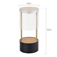 Art Design Simply Led Shine Lamp Creative Designer Lampe de bureau amovible Luminaires Intérieur Batterie rechargeable