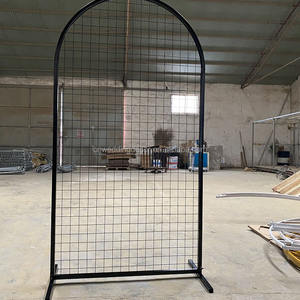 Moda kare düğün çiçek balon standı kare zemin altın 2 metre örgü arka planında kemer - Product Image 6