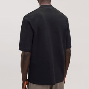 เสื้อยืดลำลองผ้าฝ้าย 100% 220 แกรม ผลิตเสื้อผ้าสตรีทแวร์พรีเมียม ทรงหลวมไหล่ตก เสื้อยืดเปล่าทรงบ็อกซี่โอเวอร์ไซส์ เสื้อยืดเรียบง่าย - Product Image 4