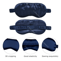 CM Factory Direct Soft Satin Travel Eyemask Respirant Confortable Night Eyeshade pour Home Stay Sleep Healthcare Supply