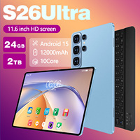 Tablet PC de 10 Pulgadas, 4+32 Octa Core 1.6GHz, Resolución 1280x800, USB Tipo-C, Android 15, S26 Ultra