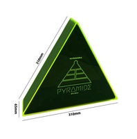 JERY personnalisé acrylique Triangle drapeau vitrine mural autoportant drapeau ombre boîte américain vétérans mémorial verre