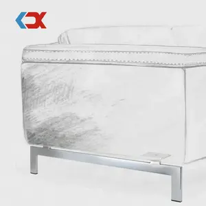 Customizable Stainless Steel Square Pipe Sofa Accessories Bed Feet Furniture Metal Legs For Table