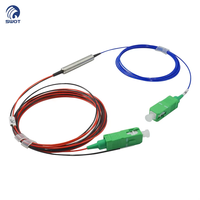 Modul FWDM 3 Saluran 1310 1490 1550nm, Modul 1 Input 2 Output, Splitter FWDM Serat Optik dengan Laporan Uji untuk FTTX