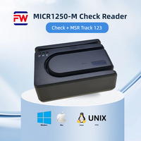 Lecteur de chèques MICR multifonction haute efficacité FUWEI MICR1250, norme ISO1004/E13B, alimentation 23,56 cm/s, équipement financier