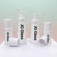 Flacon en verre cosmétique de luxe rose conique avec bouchon à vis pour fond de teint, essence et lotion, 50g, 30ml, 50ml, 100ml, 120ml