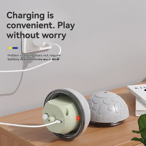 Cane da compagnia ricaricabile a movimento rotante interattivo che gioca a palla da salto intelligente per animali domestici resistente al morso - Product Image 4