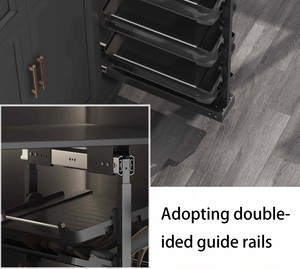 家庭用ワードローブ用シューズラックハードウェア収納用シューズラックキャビネットスライディングユニットオーガナイザー - Product Image 4