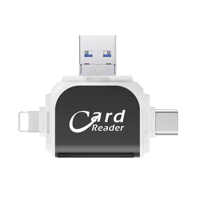 OTG Card Reader SD TF USB C to Micro USB Multi Card Readers 4 in 1 Type-C Flash Drive R01 for Iphone 7 8 11 12 13 X XR MAX