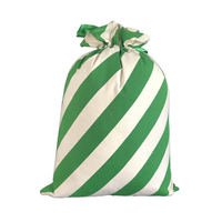 Sac en toile de Noël High King Gift Santa, durable, écologique, en polyester, fabriqué en usine, 50x70cm, avec cordon de serrage